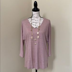 Linen 3/4 Sleeve Top